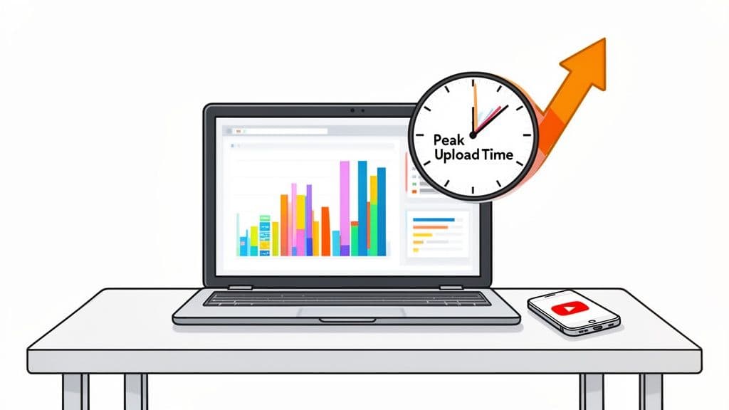 Featured image for: Best time to upload a youtube video: A Data-Driven Guide to YouTube Success Best time to upload a youtube video: A Data-Driven Guide to YouTube Success