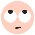TikTok Face With Rolling Eyes emoji