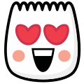 TikTok Love Face emoji